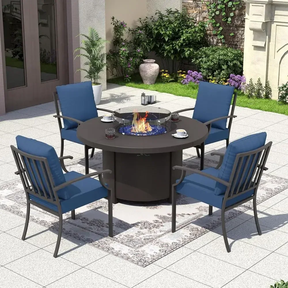 Outdoor Furniture With Fire Pit - Ensemble de meubles de patio extérieur