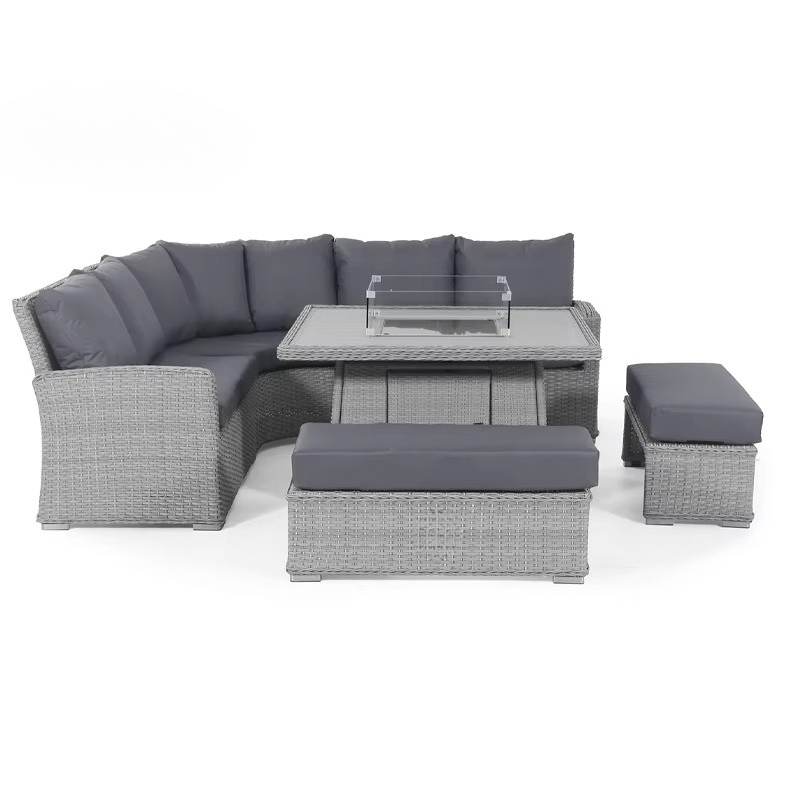 Outdoor Furniture With Fire Pit - Ensemble de salon de jardin 4
