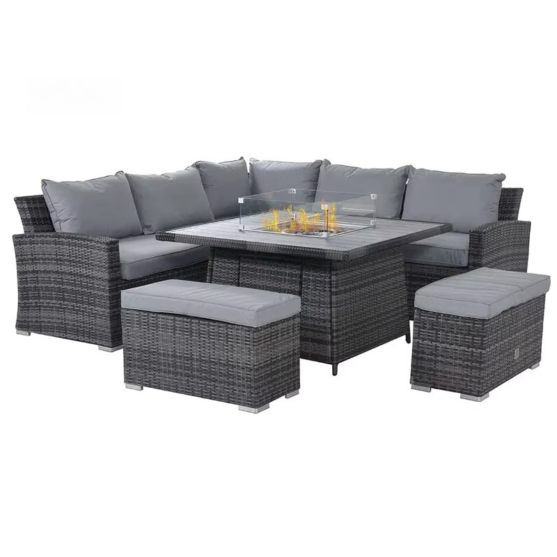 Outdoor Furniture With Fire Pit - Ensemble de mobilier de patio avec