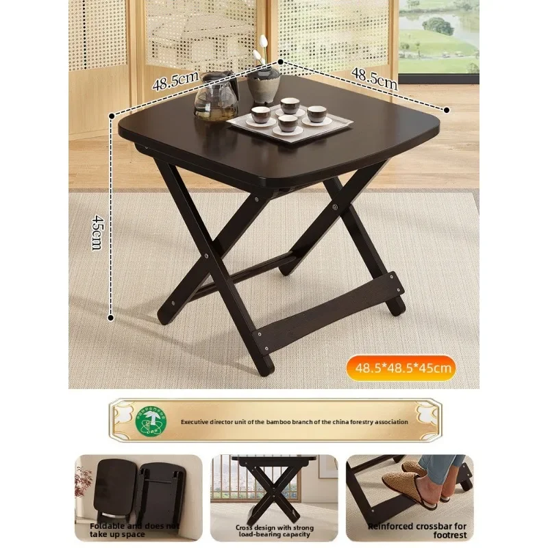 Outdoor Furniture One Piece - Table à manger pliante compacte, ronde