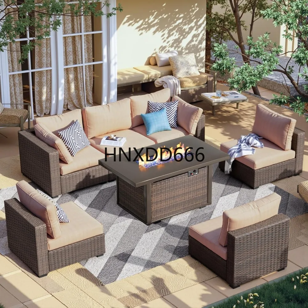 Outdoor Furniture With Fire Pit - Ensemble de meubles de patio 7