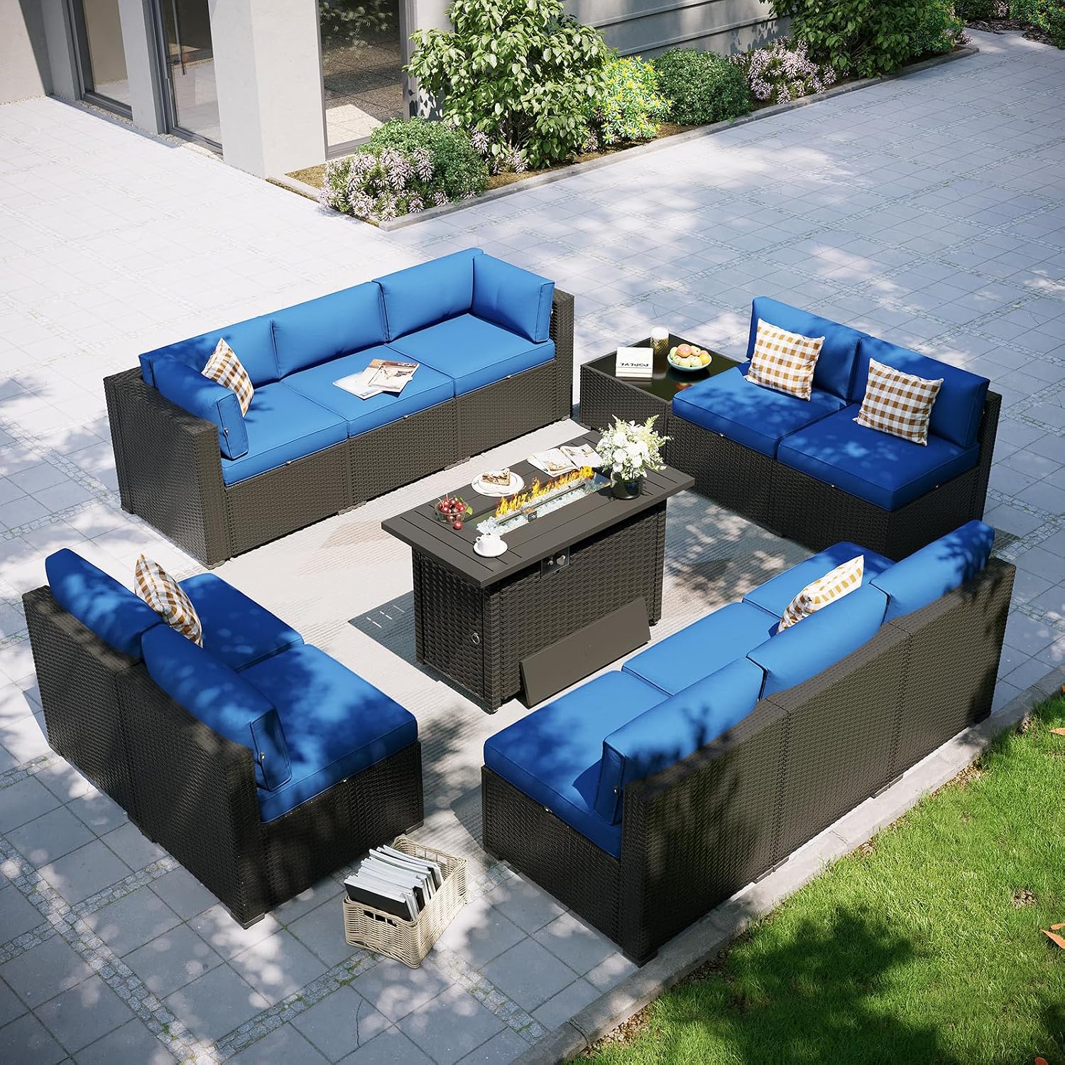 Outdoor Furniture With Fire Pit - Ensemble de mobilier de patio avec