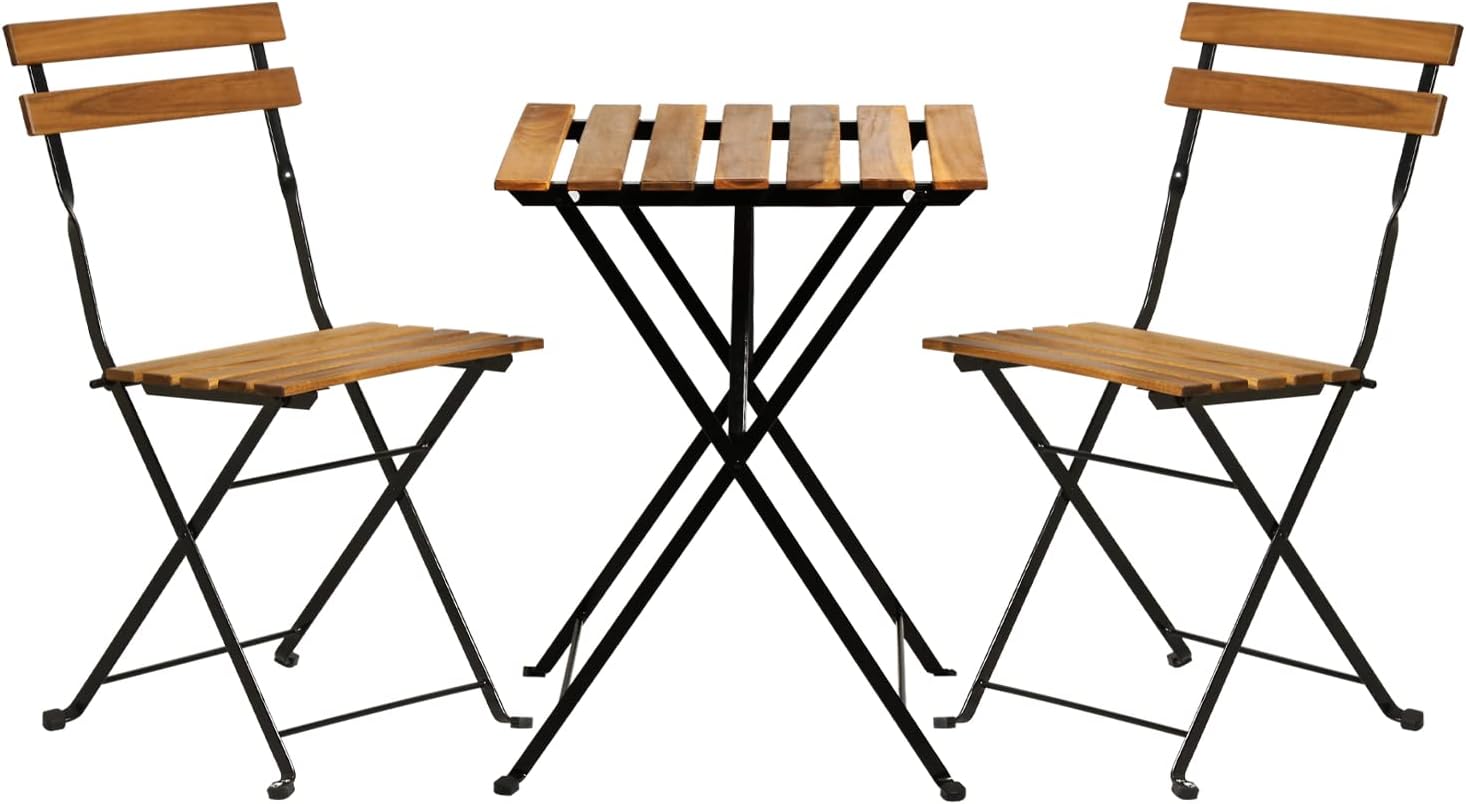Outdoor Furniture One Piece - Ensemble bistrot de patio pliable en