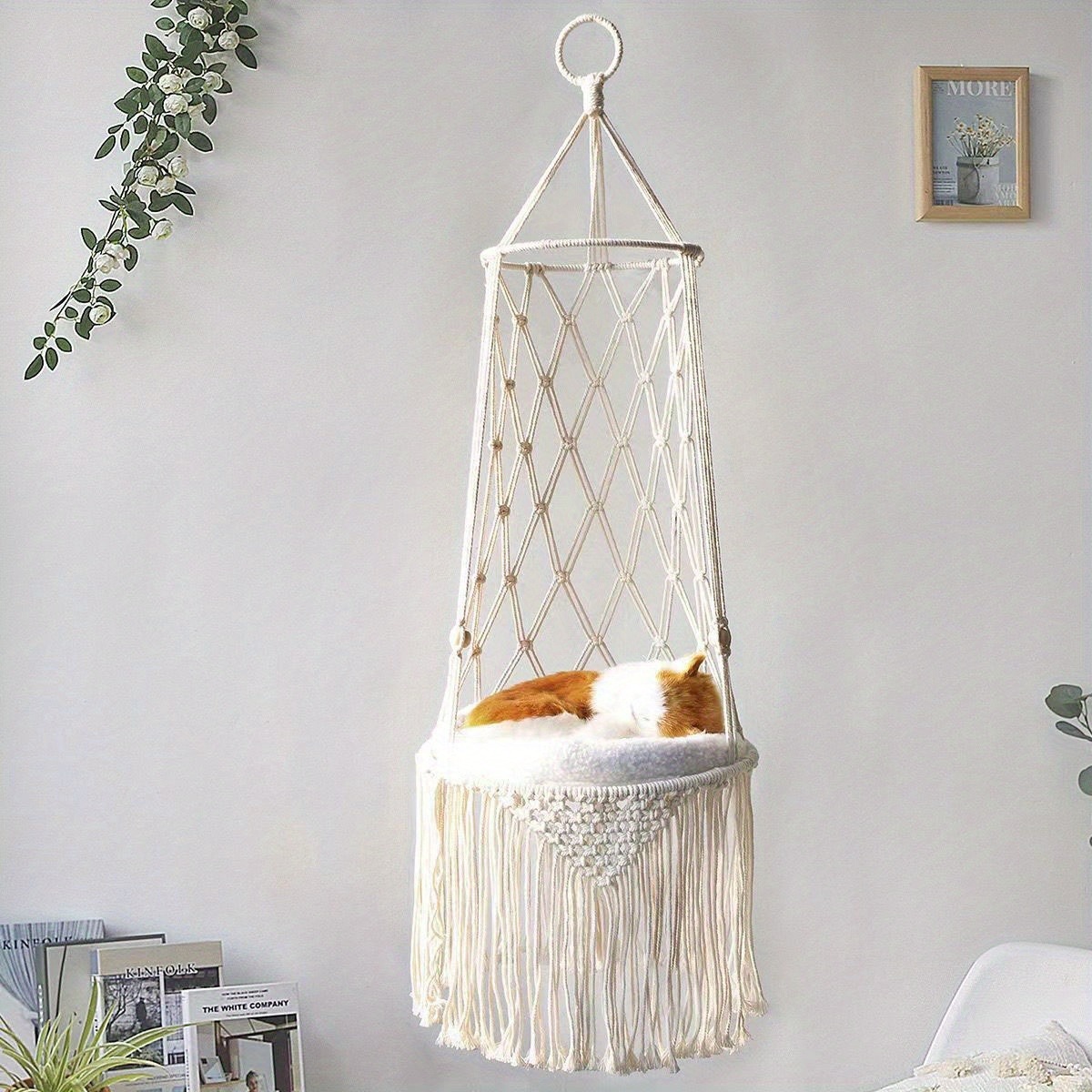 Hammock With Stand - Hamac pour animaux de compagnie, lit-balançoire
