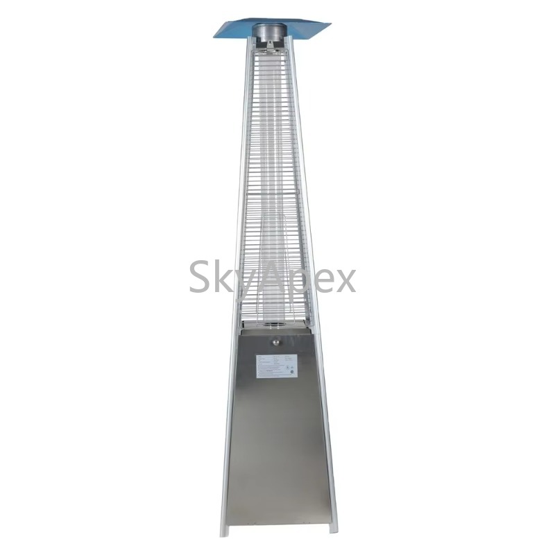 Patio Heater Standing - Pyramide de flamme de jardin extérieure