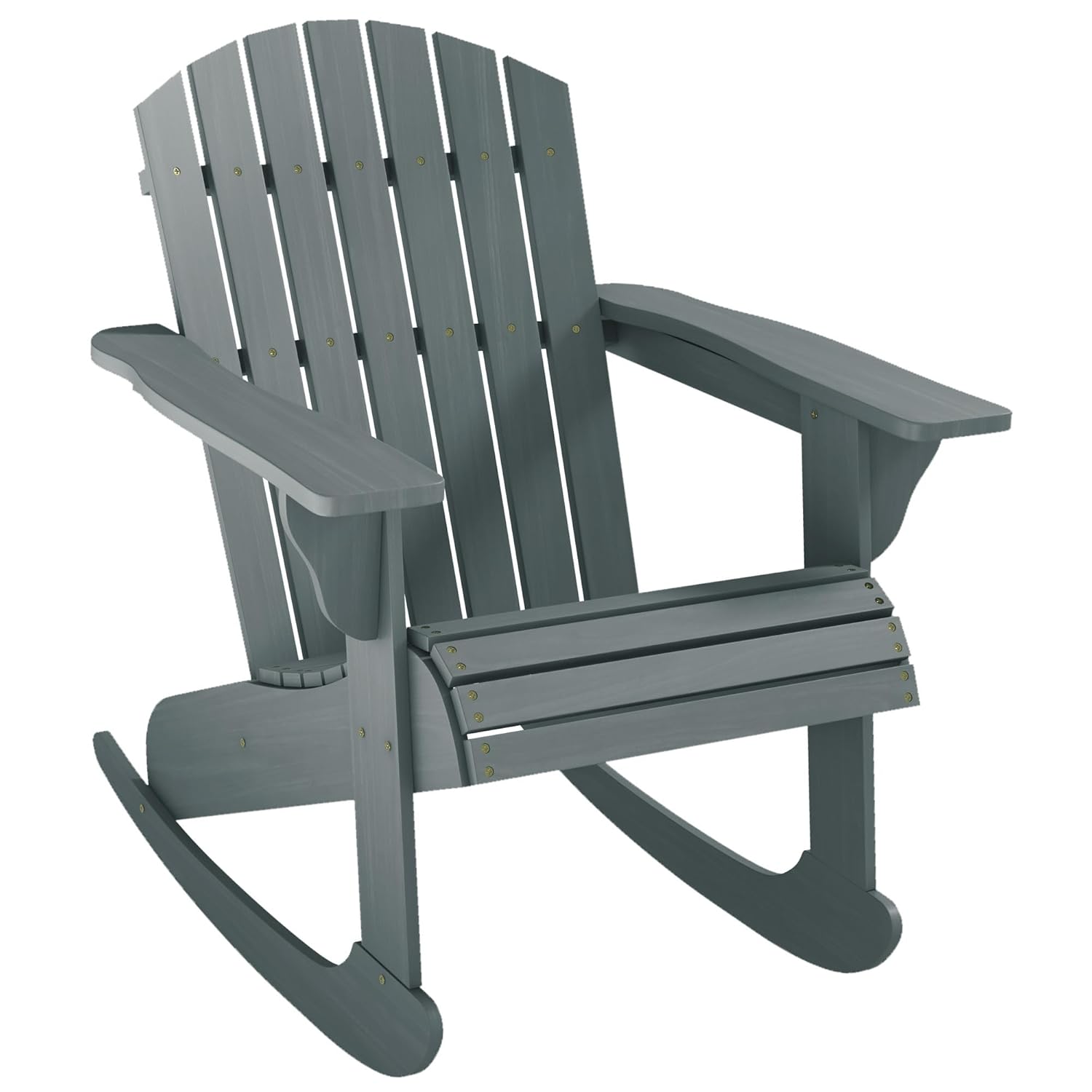 Outdoor Furniture With Fire Pit - Fauteuil à bascule Adirondack en bois