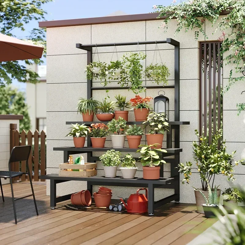 Outdoor Furniture On Sale - Étagère à plantes à plusieurs niveaux,