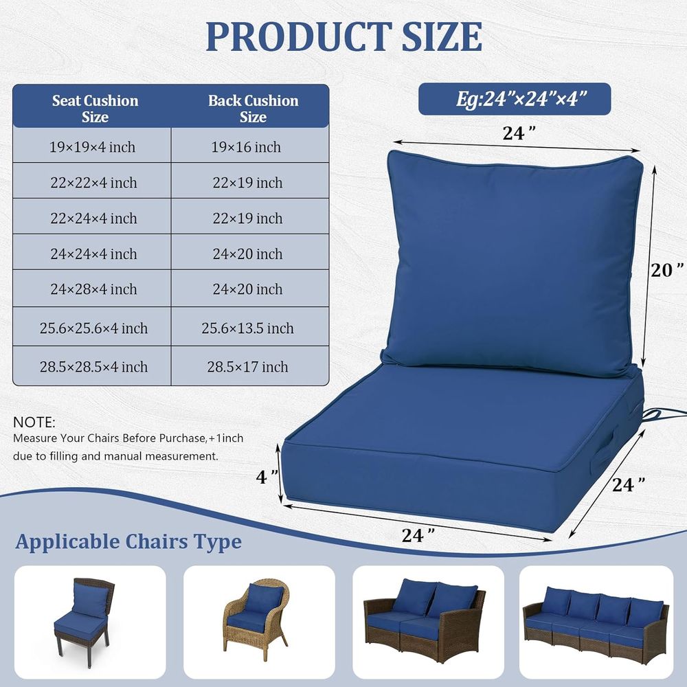 Coussins de siège profonds d'e - Outdoor Furniture Patio avis et prix