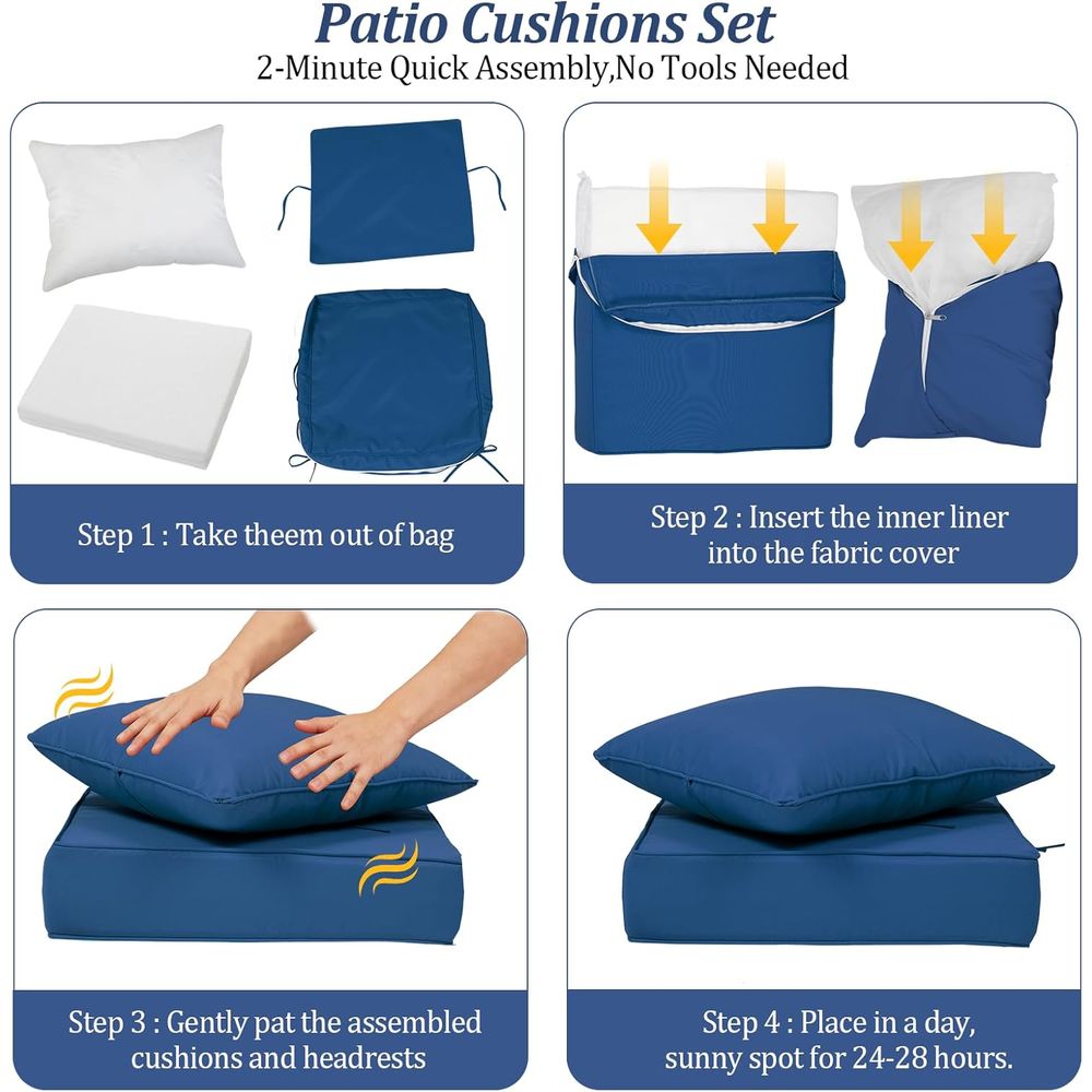 Coussins de siège profonds d'e - Outdoor Furniture Patio avis et prix