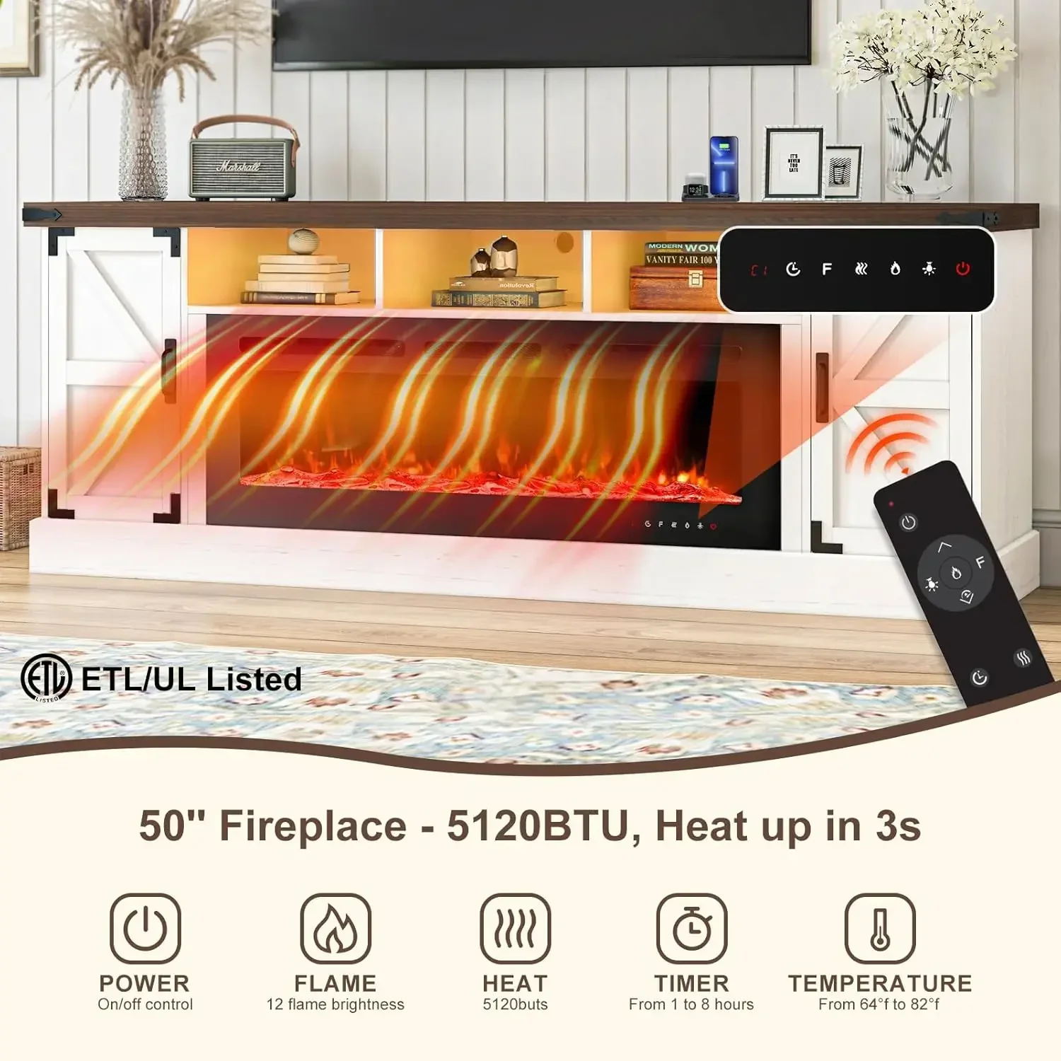 Prix réduit ! Meuble TV avec f - Patio Heater Standing avis et prix