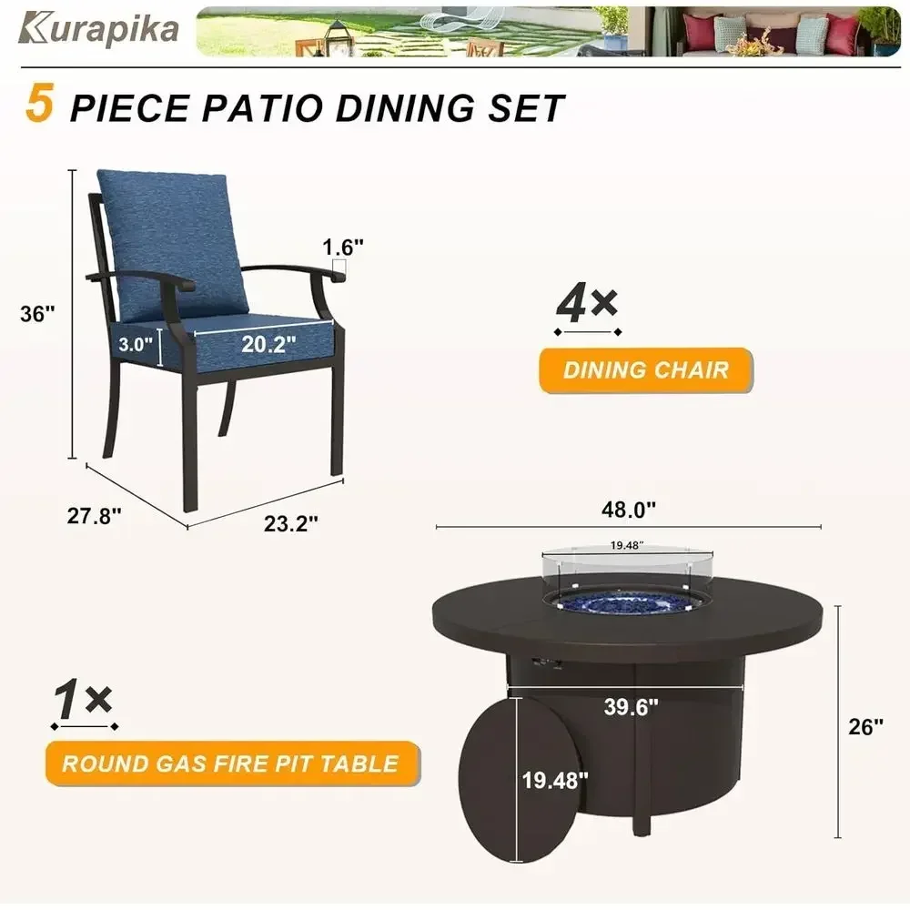 Ensemble de meubles de patio e - Outdoor Furniture With Fire Pit avis et prix