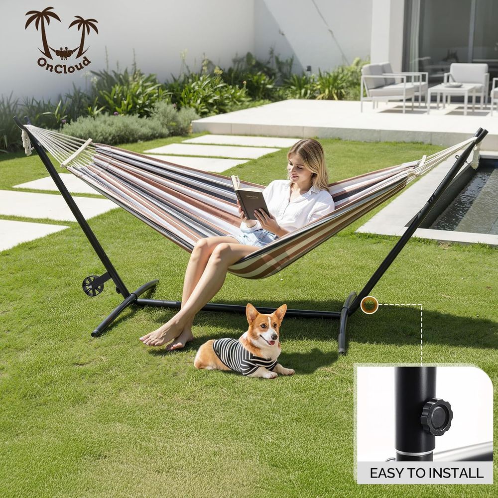 Hamac robuste 550 LBS avec sup - Hammock With Stand avis et prix