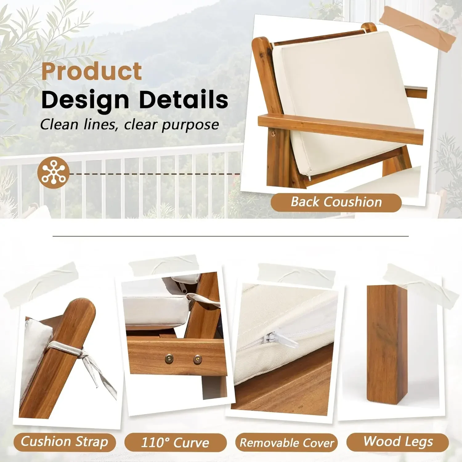 Chaises de patio, ensemble de  - Outdoor Furniture Cushions avis et prix