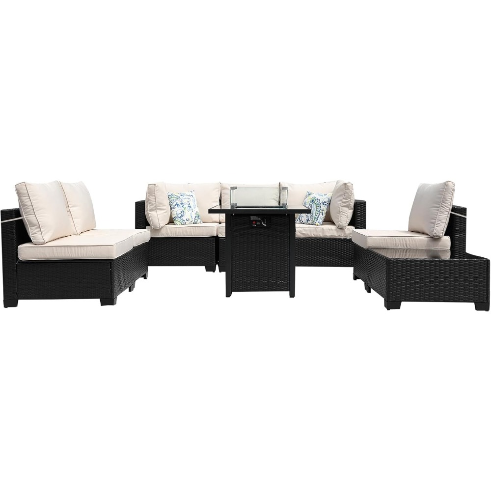 Canapé sectionnel extérieur en - Outdoor Furniture With Fire Pit avis et prix