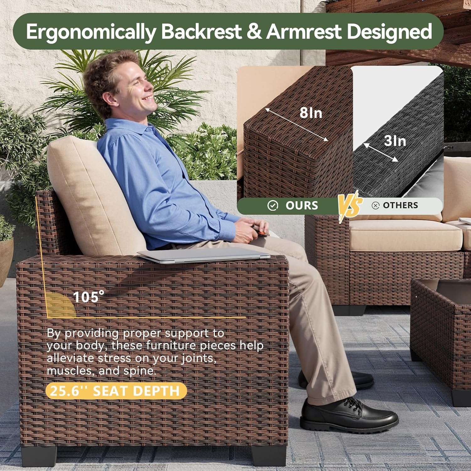 Ensemble de meubles de patio 7 - Outdoor Furniture With Fire Pit avis et prix