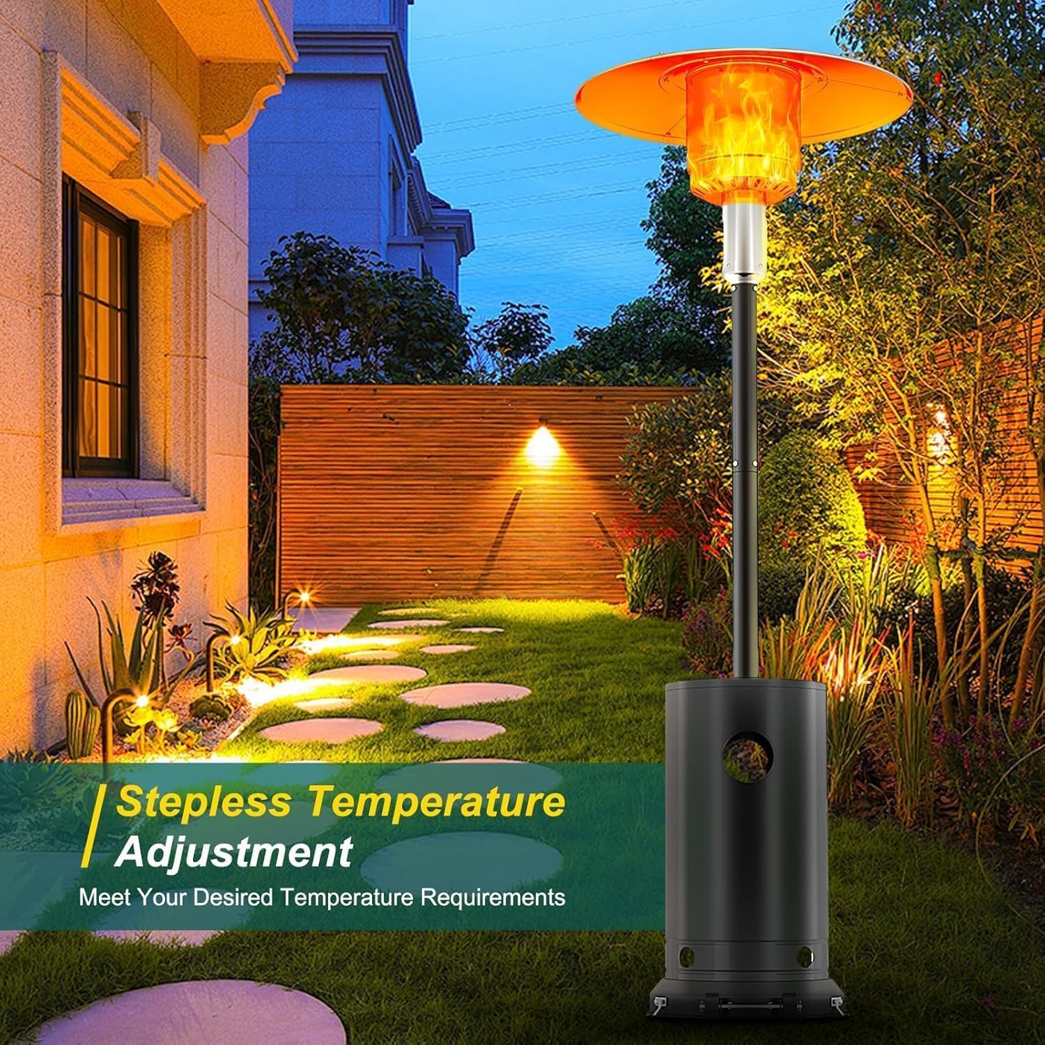 Lampe chauffante extérieure 48 - Patio Heater Standing avis et prix