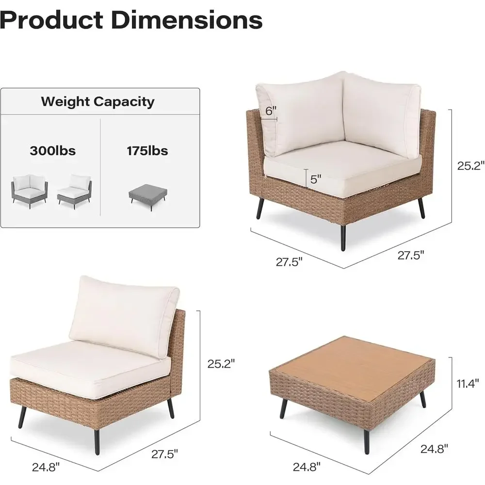 Ensemble de canapés sectionnel - Outdoor Furniture One Piece avis et prix