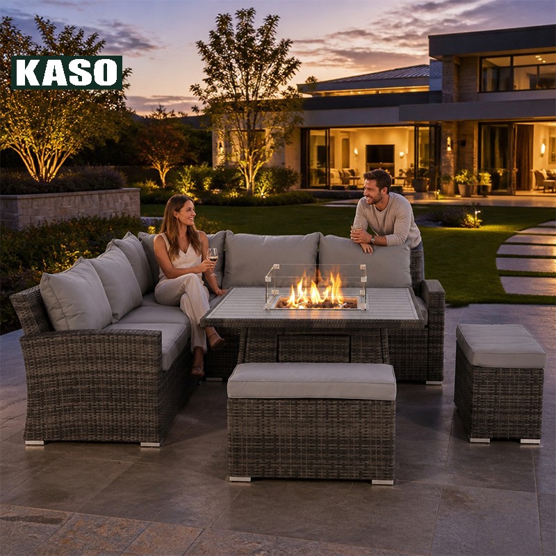 Meubles de jardin modernes en  - Outdoor Furniture With Fire Pit avis et prix
