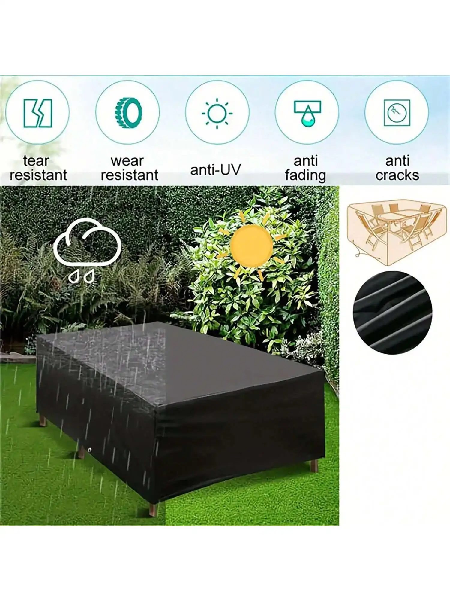 Juste anti-poussière imperméab - Outdoor Furniture Patio avis et prix