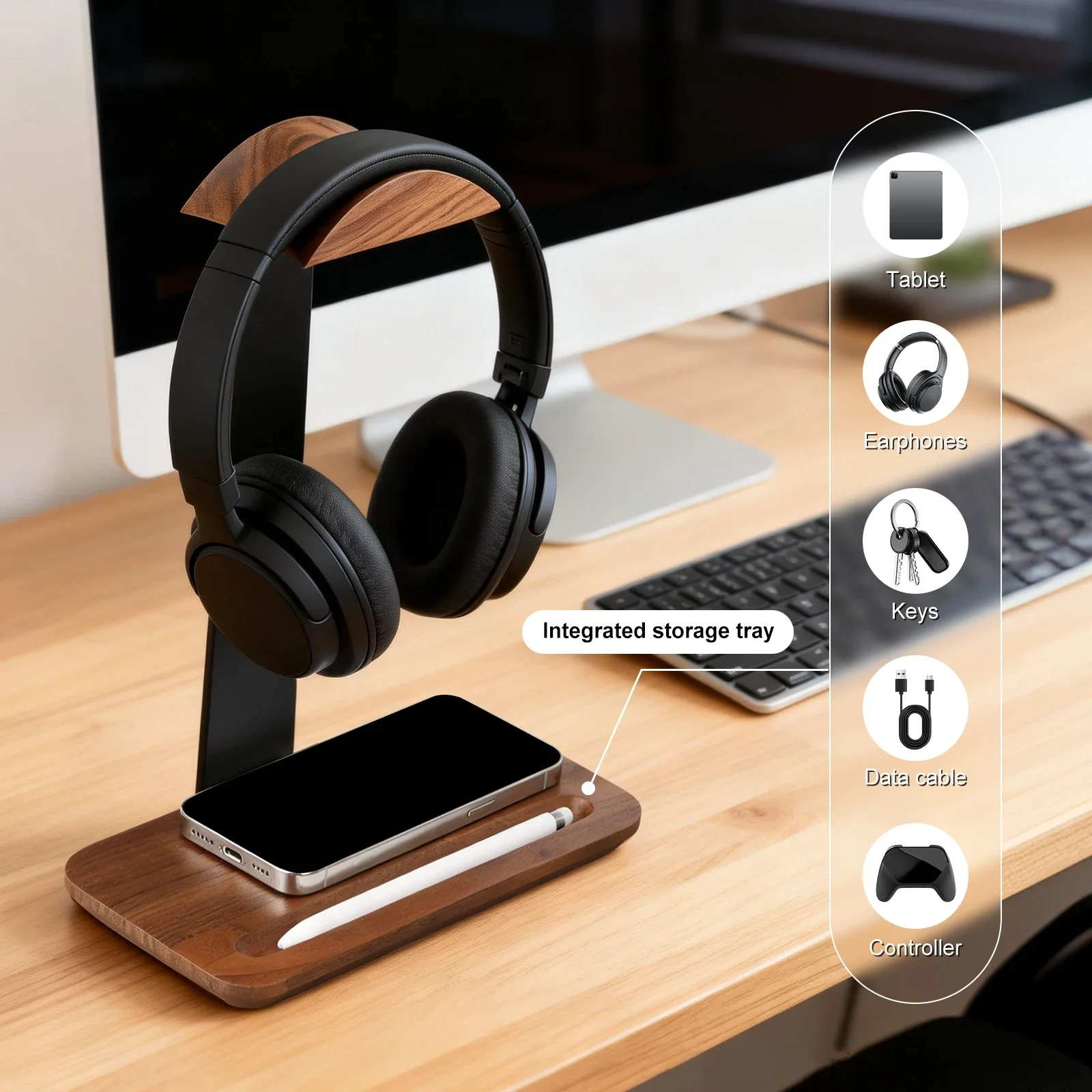 Support universel pour casque  - Outdoor Furniture Wood avis et prix