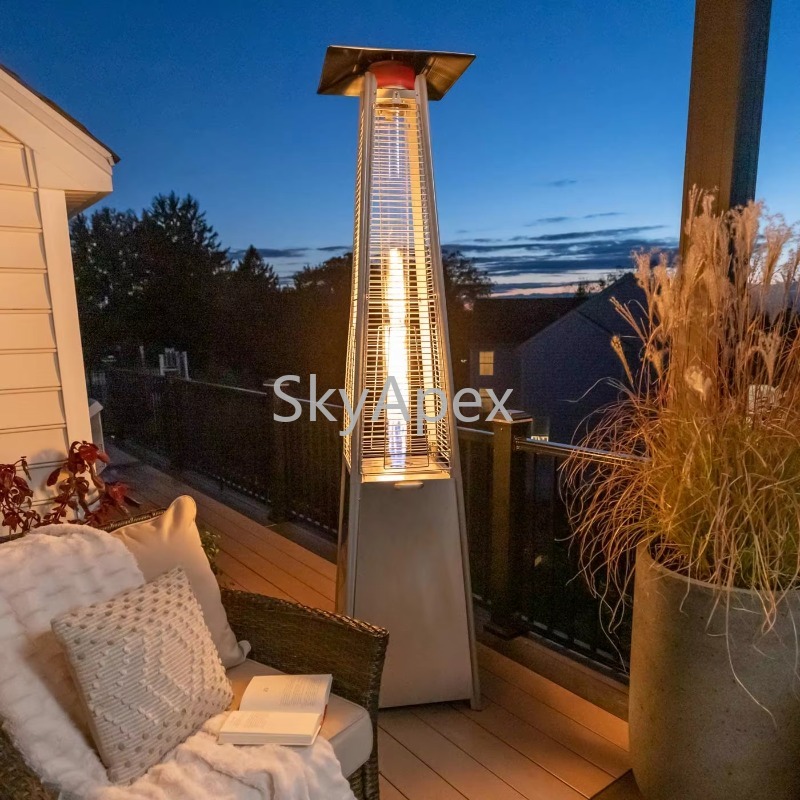 Pyramide de flamme de jardin e - Patio Heater Standing avis et prix