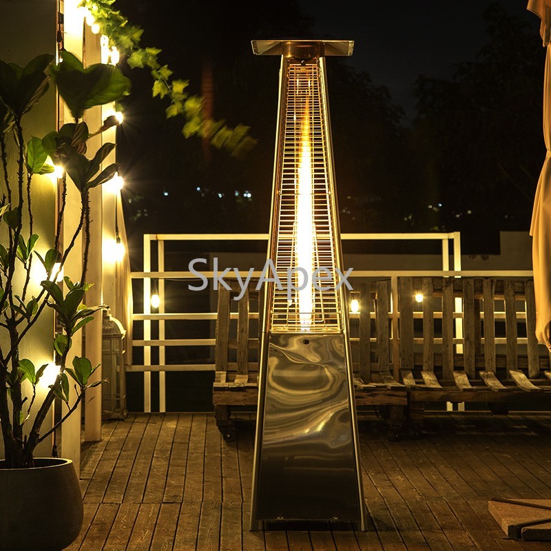 Pyramide de flamme de jardin e - Patio Heater Standing avis et prix
