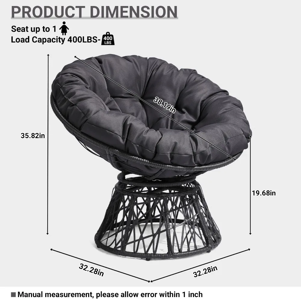 Fauteuil œuf pivotant 3 en 1 p - Outdoor Furniture Egg Chair avis et prix