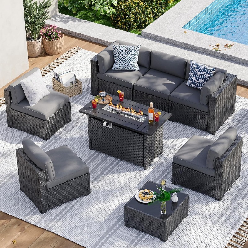 Ensemble de meubles de patio A - Outdoor Furniture With Fire Pit avis et prix