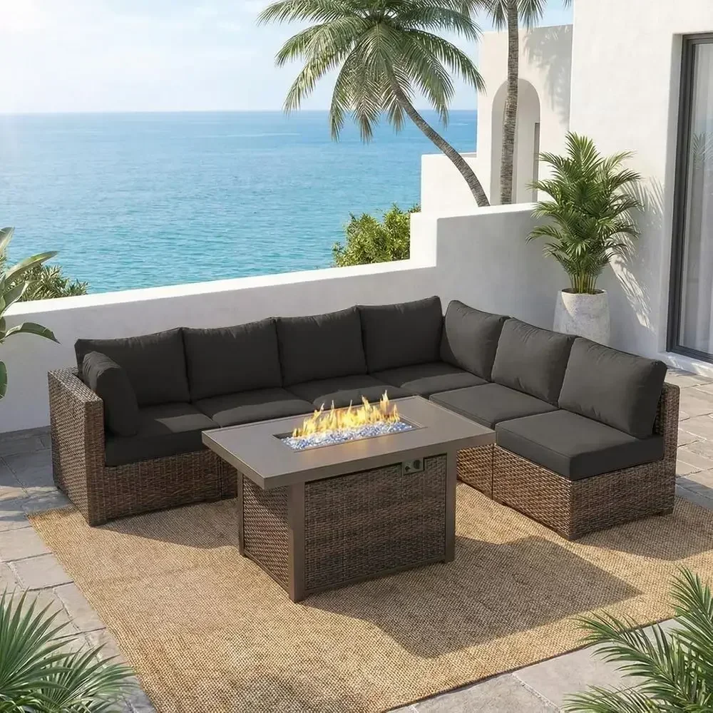 Ensemble de meubles de patio e - Outdoor Furniture With Fire Pit avis et prix