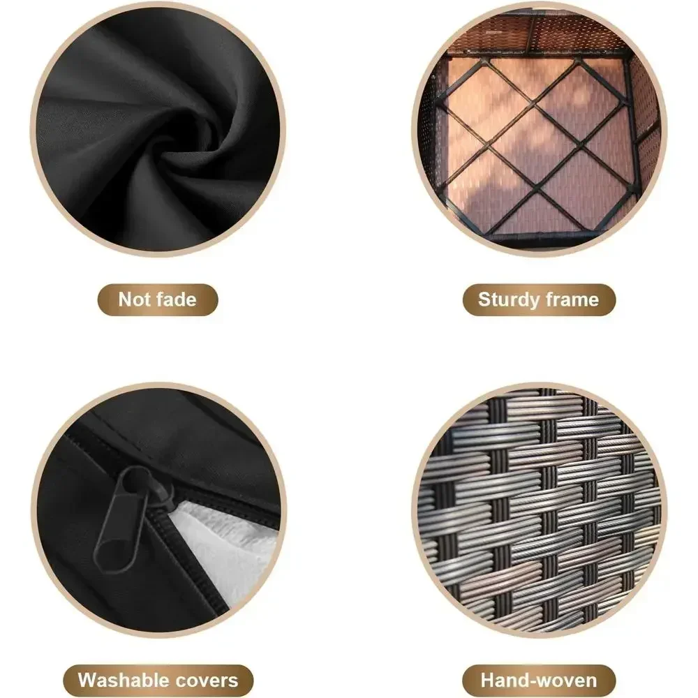 Ensemble de meubles de patio e - Outdoor Furniture With Fire Pit avis et prix