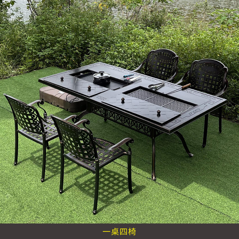 Ensemble de meubles en fer for - Outdoor Furniture Wood avis et prix